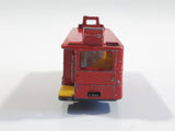 Vintage PlayArt Double Decker Bus Red Die Cast Toy Car Vehicle Missing Second Level - Made in Hong Kong