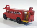 Vintage PlayArt Double Decker Bus Red Die Cast Toy Car Vehicle Missing Second Level - Made in Hong Kong