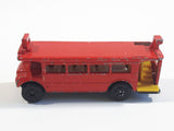 Vintage PlayArt Double Decker Bus Red Die Cast Toy Car Vehicle Missing Second Level - Made in Hong Kong