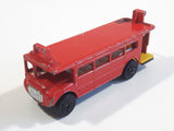 Vintage PlayArt Double Decker Bus Red Die Cast Toy Car Vehicle Missing Second Level - Made in Hong Kong