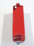 Vintage PlayArt Double Decker Bus Red Die Cast Toy Car Vehicle Missing Second Level - Made in Hong Kong
