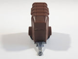 Unknown Brand Horse Animal Livestock Trailer Brown Plastic Die Cast Toy Car Vehicle with Opening Door