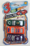 Greenbrier International DTSC Imports Package of 3 Die Cast Toy Race Car Vehicles Green, Orange, Purple