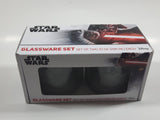 Disney Star Wars Glassware Set of Two 10 oz (295 ML) Each Etched Glass Cups New in Box