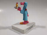 1989 United Artists Pictures Pink Panther in Night Gown "No One Holds A Candle To You" 3 1/2" Tall Plastic Figure on Stand
