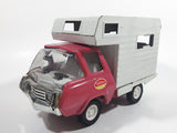 Vintage 1970s Tonka Camper Truck Pink and White Pressed Steel Toy Car Vehicle