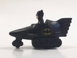 1991 McDonald's DC Comics Batman Batmobile Push Down Spring Release Black Plastic Toy Car Vehicle
