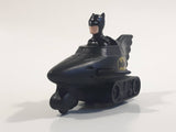 1991 McDonald's DC Comics Batman Batmobile Push Down Spring Release Black Plastic Toy Car Vehicle