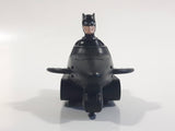 1991 McDonald's DC Comics Batman Batmobile Push Down Spring Release Black Plastic Toy Car Vehicle