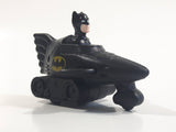 1991 McDonald's DC Comics Batman Batmobile Push Down Spring Release Black Plastic Toy Car Vehicle