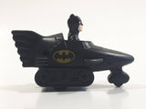 1991 McDonald's DC Comics Batman Batmobile Push Down Spring Release Black Plastic Toy Car Vehicle