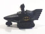 1991 McDonald's DC Comics Batman Batmobile Push Down Spring Release Black Plastic Toy Car Vehicle