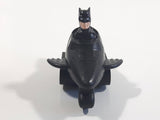 1991 McDonald's DC Comics Batman Batmobile Push Down Spring Release Black Plastic Toy Car Vehicle