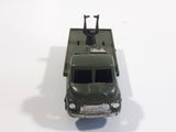 Vintage Blue-Box Toys Military Spotlight Truck Army Green Plastic Die Cast Toy Car Vehicle