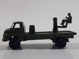Vintage Blue-Box Toys Military Spotlight Truck Army Green Plastic Die Cast Toy Car Vehicle