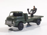 Vintage Blue-Box Toys Military Spotlight Truck Army Green Plastic Die Cast Toy Car Vehicle