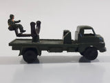 Vintage Blue-Box Toys Military Spotlight Truck Army Green Plastic Die Cast Toy Car Vehicle