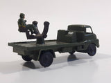 Vintage Blue-Box Toys Military Spotlight Truck Army Green Plastic Die Cast Toy Car Vehicle