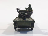 Vintage Blue-Box Toys Military Spotlight Truck Army Green Plastic Die Cast Toy Car Vehicle