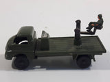 Vintage Blue-Box Toys Military Spotlight Truck Army Green Plastic Die Cast Toy Car Vehicle