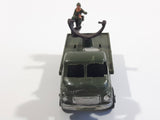 Vintage Blue-Box Toys Military Spotlight Truck Army Green Plastic Die Cast Toy Car Vehicle