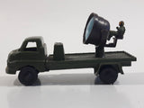 Vintage Blue-Box Toys Military Spotlight Truck Army Green Plastic Die Cast Toy Car Vehicle