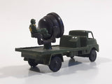 Vintage Blue-Box Toys Military Spotlight Truck Army Green Plastic Die Cast Toy Car Vehicle