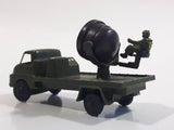 Vintage Blue-Box Toys Military Spotlight Truck Army Green Plastic Die Cast Toy Car Vehicle
