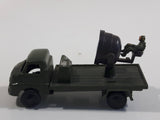Vintage Blue-Box Toys Military Spotlight Truck Army Green Plastic Die Cast Toy Car Vehicle