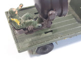 Vintage Blue-Box Toys Military Spotlight Truck Army Green Plastic Die Cast Toy Car Vehicle