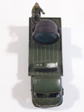 Vintage Blue-Box Toys Military Spotlight Truck Army Green Plastic Die Cast Toy Car Vehicle
