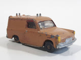 Vintage Husky Ford Thames Van Painted Brown Die Cast Toy Car Vehicle with Opening Rear Doors Made in Gt. Britain