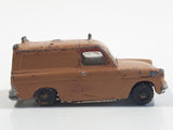 Vintage Husky Ford Thames Van Painted Brown Die Cast Toy Car Vehicle with Opening Rear Doors Made in Gt. Britain