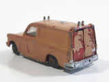 Vintage Husky Ford Thames Van Painted Brown Die Cast Toy Car Vehicle with Opening Rear Doors Made in Gt. Britain