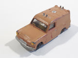 Vintage Husky Ford Thames Van Painted Brown Die Cast Toy Car Vehicle with Opening Rear Doors Made in Gt. Britain