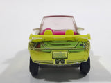Mattel Polly Pocket Convertible Lime Yellow and Pink Plastic Body Die Cast Toy Car Vehicle L4357
