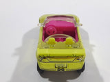 Mattel Polly Pocket Convertible Lime Yellow and Pink Plastic Body Die Cast Toy Car Vehicle L4357