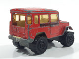 Majorette No. 277 Toyota 4x4 Red 1/53 Scale Die Cast Toy Car Vehicle with Opening Rear Window - Missing Rear Window
