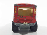 Majorette No. 277 Toyota 4x4 Red 1/53 Scale Die Cast Toy Car Vehicle with Opening Rear Window - Missing Rear Window