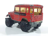 Majorette No. 277 Toyota 4x4 Red 1/53 Scale Die Cast Toy Car Vehicle with Opening Rear Window - Missing Rear Window