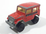 Majorette No. 277 Toyota 4x4 Red 1/53 Scale Die Cast Toy Car Vehicle with Opening Rear Window - Missing Rear Window