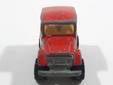 Majorette No. 277 Toyota 4x4 Red 1/53 Scale Die Cast Toy Car Vehicle with Opening Rear Window - Missing Rear Window