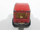 Majorette No. 277 Toyota 4x4 Red 1/53 Scale Die Cast Toy Car Vehicle with Opening Rear Window - Missing Rear Window
