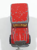 Majorette No. 277 Toyota 4x4 Red 1/53 Scale Die Cast Toy Car Vehicle with Opening Rear Window - Missing Rear Window