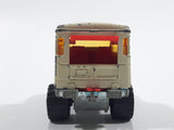 Majorette No. 277 Toyota 4x4 African Safari Cream White 1/53 Scale Die Cast Toy Car Vehicle with Opening Rear Window