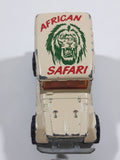 Majorette No. 277 Toyota 4x4 African Safari Cream White 1/53 Scale Die Cast Toy Car Vehicle with Opening Rear Window