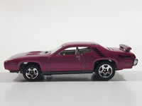 2012 Hot Wheels '71 Plymouth Road Runner Magenta Die Cast Toy Muscle Car Vehicle