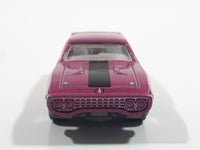 2012 Hot Wheels '71 Plymouth Road Runner Magenta Die Cast Toy Muscle Car Vehicle