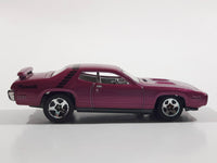 2012 Hot Wheels '71 Plymouth Road Runner Magenta Die Cast Toy Muscle Car Vehicle