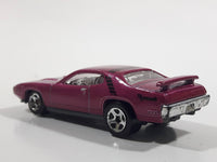 2012 Hot Wheels '71 Plymouth Road Runner Magenta Die Cast Toy Muscle Car Vehicle